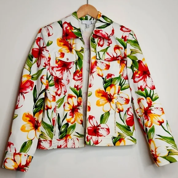 St Jhon Sport‎ Floral Women's Jacket Size S